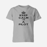 Keep Calm I'm a Pilot Designed Children T-Shirts