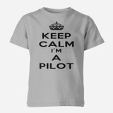 Keep Calm I'm a Pilot Designed Children T-Shirts