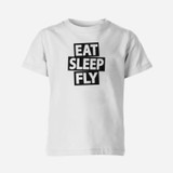 Eat Sleep Fly Designed Children T-Shirts