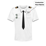 Customizable Pilot Uniform (Badge 1) Designed 3D Children T-Shirts