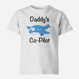 Daddy's Co-Pilot (Jet Airplane) Designed Children T-Shirts
