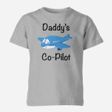 Daddy's Co-Pilot (Jet Airplane) Designed Children T-Shirts