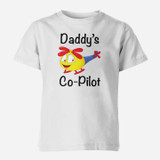 Daddy's Co-Pilot (Helicopter) Designed Children T-Shirts