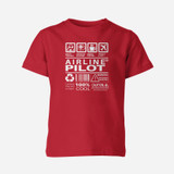 Airline Pilot Label Designed Children T-Shirts
