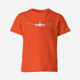 Boeing 787 Silhouette Designed Children T-Shirts