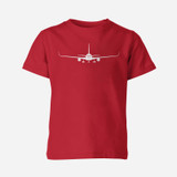 Boeing 767 Silhouette Designed Children T-Shirts