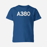 A380 Flat Designed Children T-Shirts