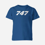 747 Flat Text Designed Children T-Shirts