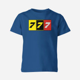 Flat Colourful 777 Designed Children T-Shirts