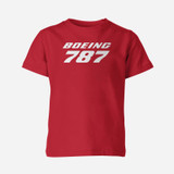 Boeing 787 & Text Designed Children T-Shirts