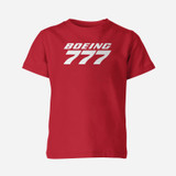 Boeing 777 & Text Designed Children T-Shirts