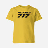 Boeing 717 & Text Designed Children T-Shirts