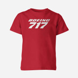 Boeing 717 & Text Designed Children T-Shirts