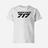 Boeing 717 & Text Designed Children T-Shirts