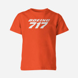 Boeing 717 & Text Designed Children T-Shirts