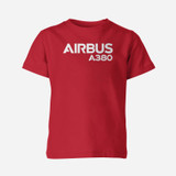 Airbus A380 & Text Designed Children T-Shirts