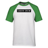 Cabin Crew Text Designed Raglan T-Shirts