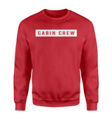 Cabin Crew Text Designed Sweatshirts