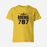 Boeing 787 & Plane Designed Children T-Shirts