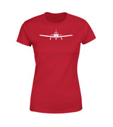 Piper PA28 Silhouette Silhouette Designed Women T-Shirts