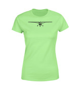 Cessna 172 Silhouette Designed Women T-Shirts