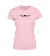 Boeing 787 Silhouette Designed Women T-Shirts