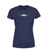 Boeing 787 Silhouette Designed Women T-Shirts