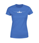 Boeing 787 Silhouette Designed Women T-Shirts