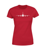 Airbus A380 Silhouette Designed Women T-Shirts