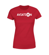 Aviation Designed Women T-Shirts