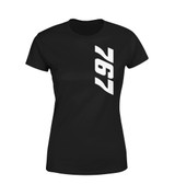767 Side Text Designed Women T-Shirts