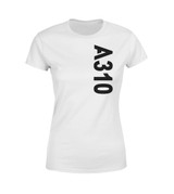 A310 Side Text Designed Women T-Shirts