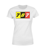 Flat Colourful 787 Designed Women T-Shirts