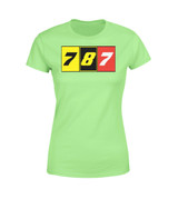 Flat Colourful 787 Designed Women T-Shirts