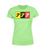 Flat Colourful 777 Designed Women T-Shirts