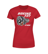 Boeing 737 Engine & CFM56 Designed Women T-Shirts