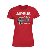 Airbus A330 & Trent 700 Engine Designed Women T-Shirts