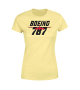 Amazing Boeing 787 & Text Designed Women T-Shirts