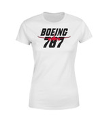 Amazing Boeing 787 & Text Designed Women T-Shirts