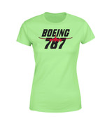 Amazing Boeing 787 & Text Designed Women T-Shirts
