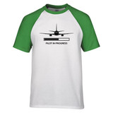 Pilot In Progress Designed Raglan T-Shirts