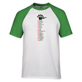 Aviation Alphabet Designed Raglan T-Shirts