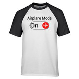 Airplane Mode On Designed Raglan T-Shirts