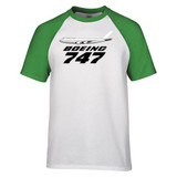 The Boeing 747 Designed Raglan T-Shirts