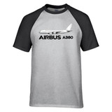 The Airbus A380 Designed Raglan T-Shirts