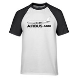 The Airbus A380 Designed Raglan T-Shirts