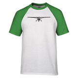 Cessna 172 Silhouette Designed Raglan T-Shirts