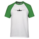 Boeing 787 Silhouette Designed Raglan T-Shirts
