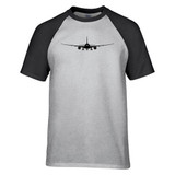 Boeing 787 Silhouette Designed Raglan T-Shirts