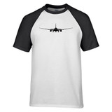 Boeing 787 Silhouette Designed Raglan T-Shirts